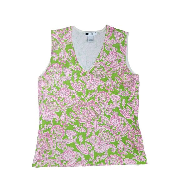 Carole Little Cardigan Sweater and tank top Size Small Medium Womens Silk Blend - Picture 5 of 6